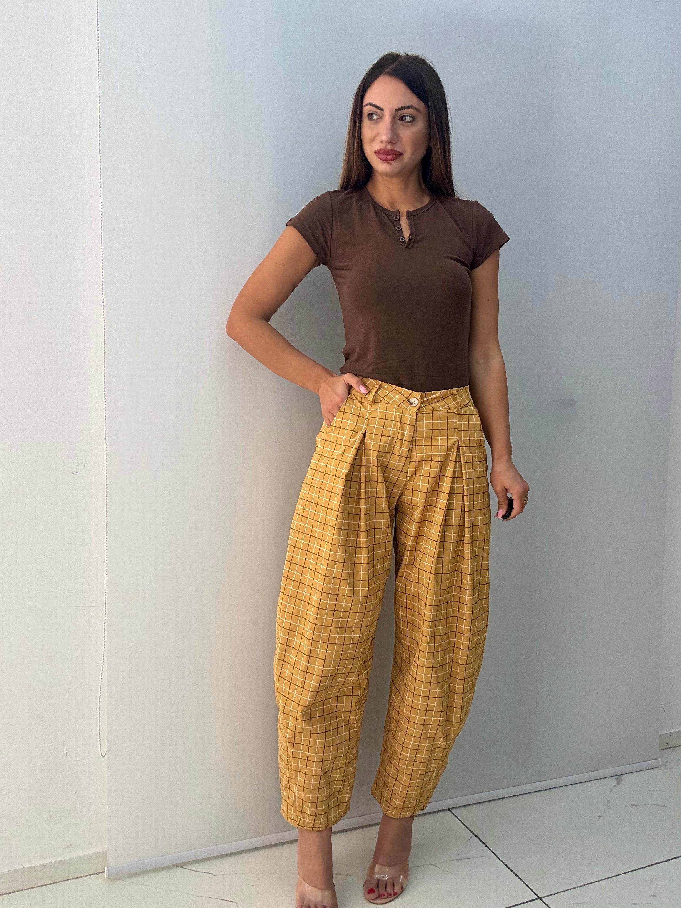 Pantalone Quadretti Just West