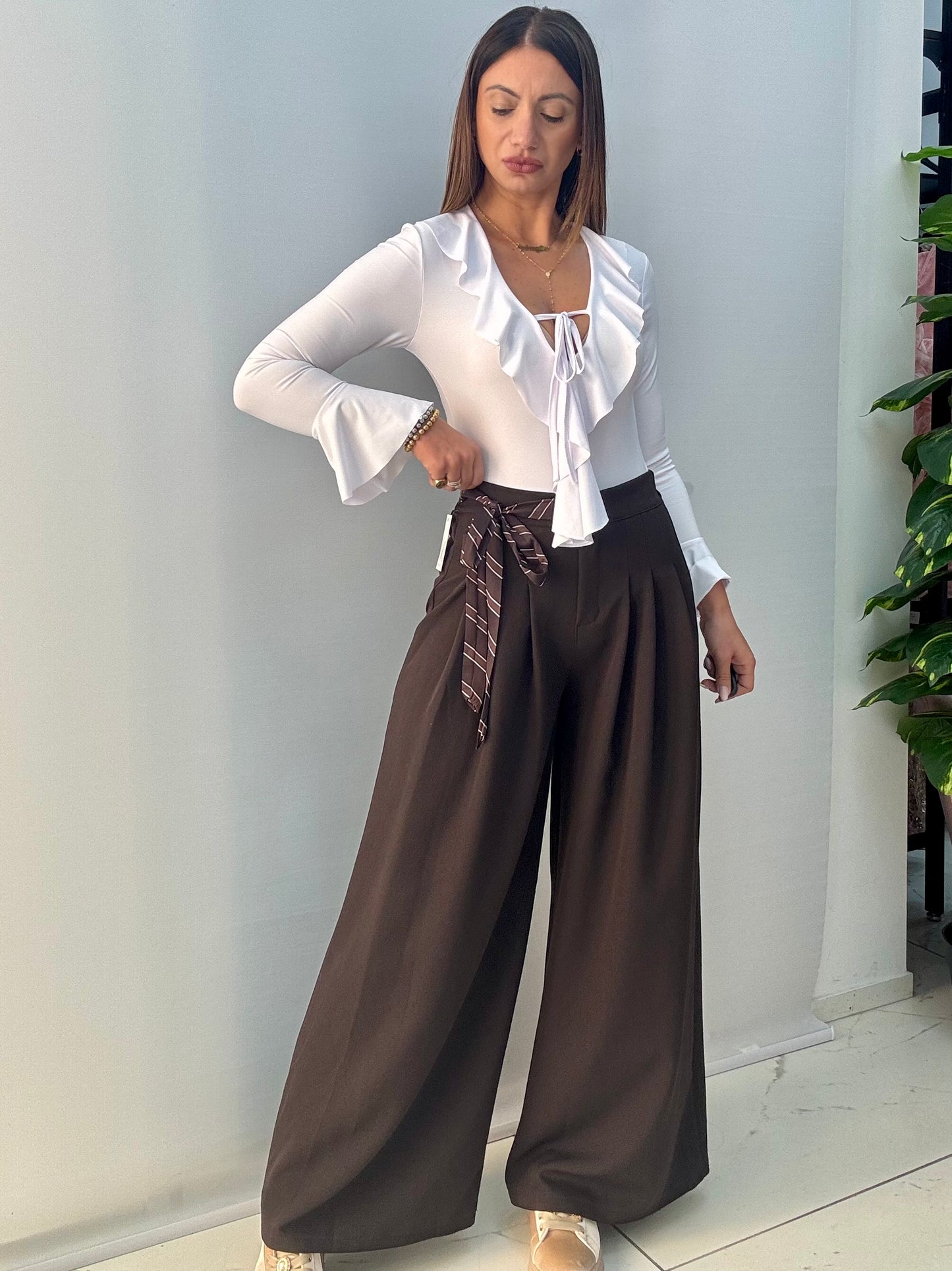 Pantalone art.19571 Marrone