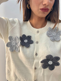 Cardigan Maegherita Bianco