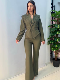 Tailleur Asia Verde Militare