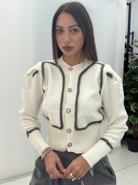 Cardigan Sfumato Bianco