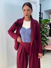 Tailleur Fiore Bordeaux