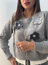 Cardigan Margherita Grigio