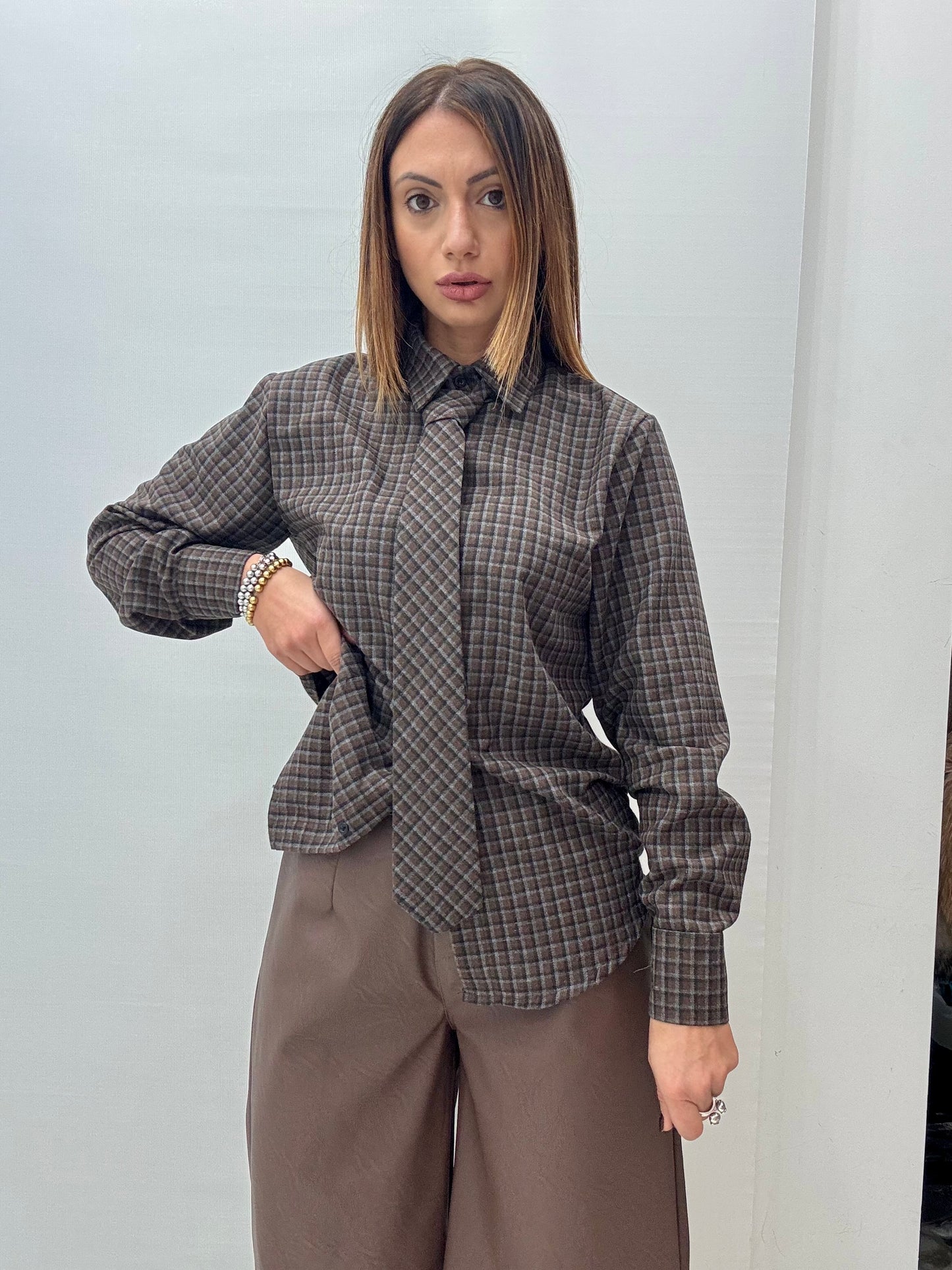 Camicia art.6792 Tortora