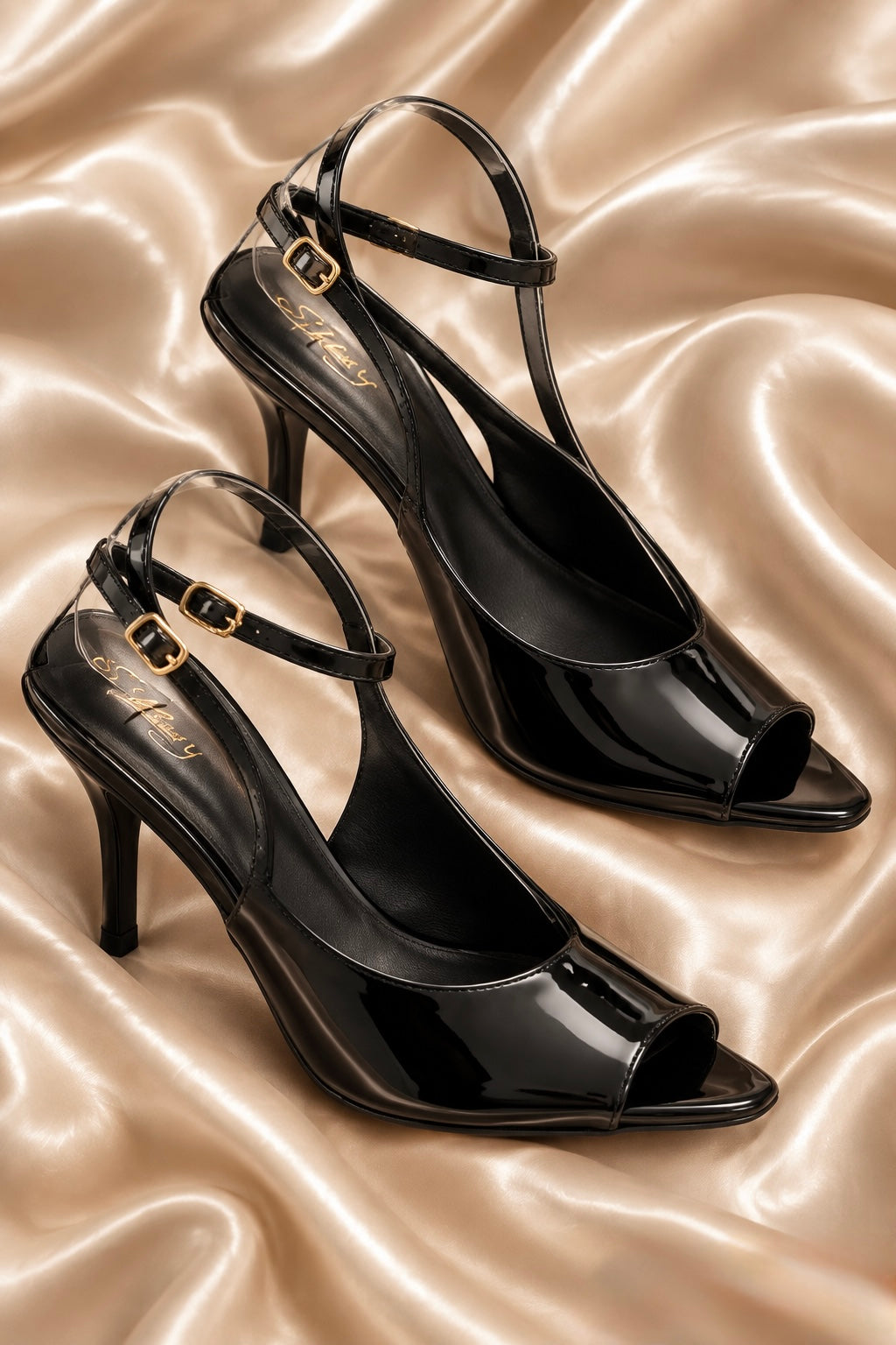 Sling back Black