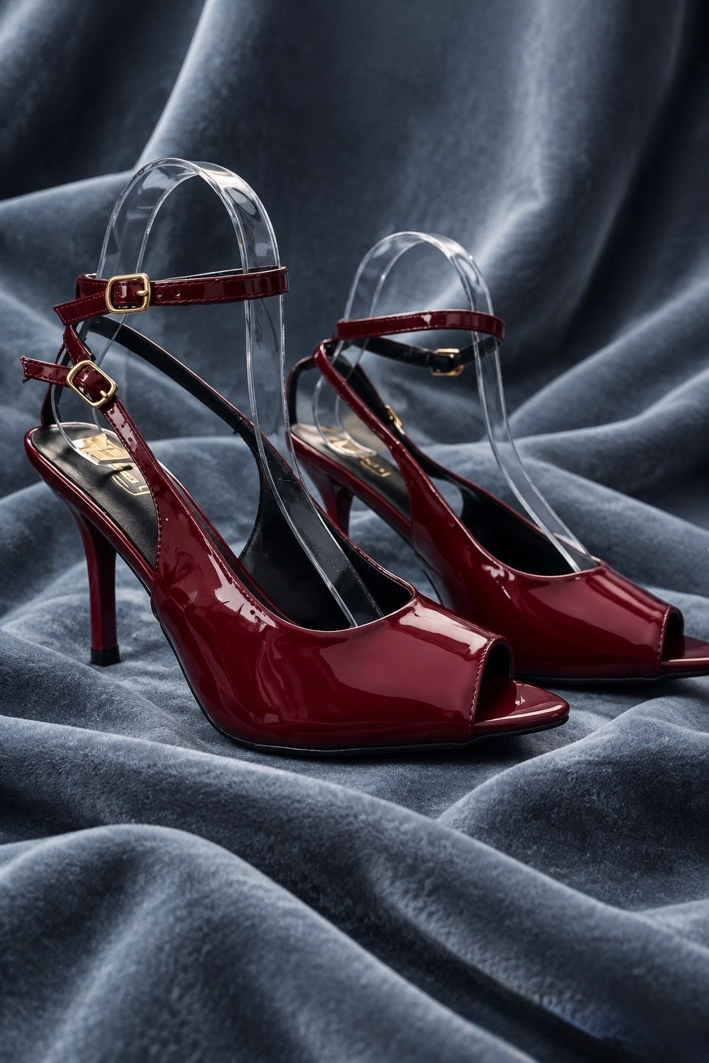 Sling back Bordeaux